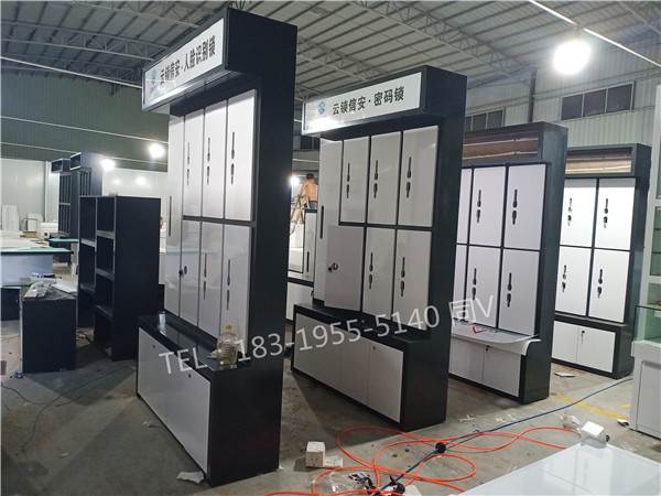 大华朗瑞特新市德施曼智能指纹锁展柜密度板烤漆