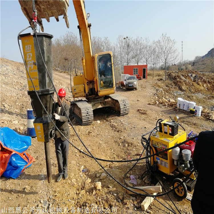 破碎锤开采石头没产量用液压裂石器使用区域厦门