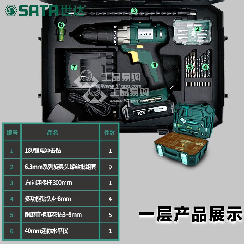 世达SATA06008 15件维修组套