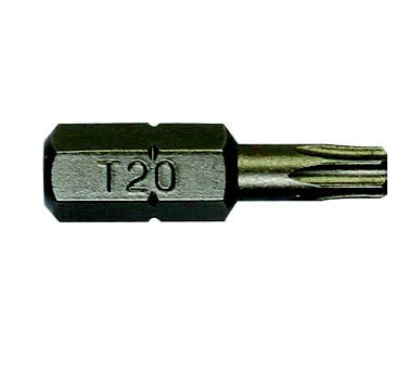 史丹利63-046T-23  6.3MM系列花形旋具头T20x25mm(x10)