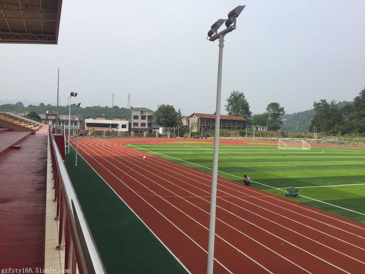 福顺特美莱自结纹跑道材料重庆十三中自结纹塑胶跑道