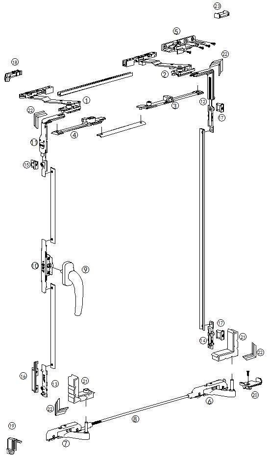 迪麦格平移内倒漂移内倒五金系统厂家断桥门窗