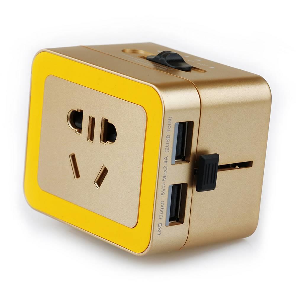 双usb全球通旅行转换插座