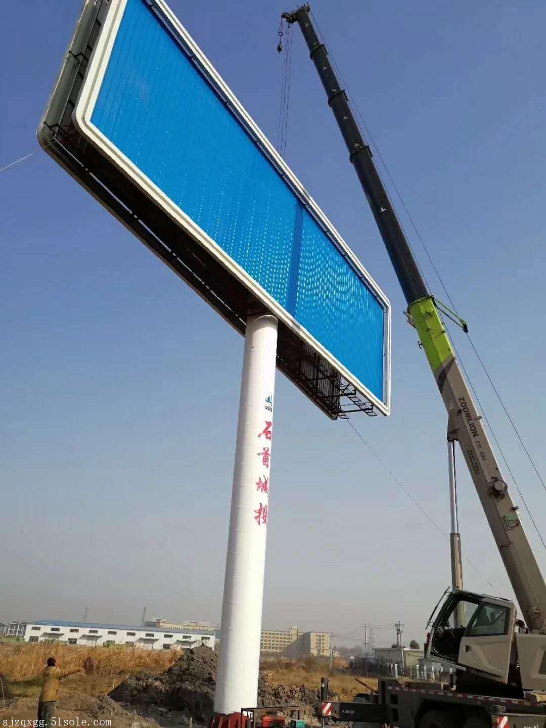 湖北荆州石首市双面单立柱完美收官