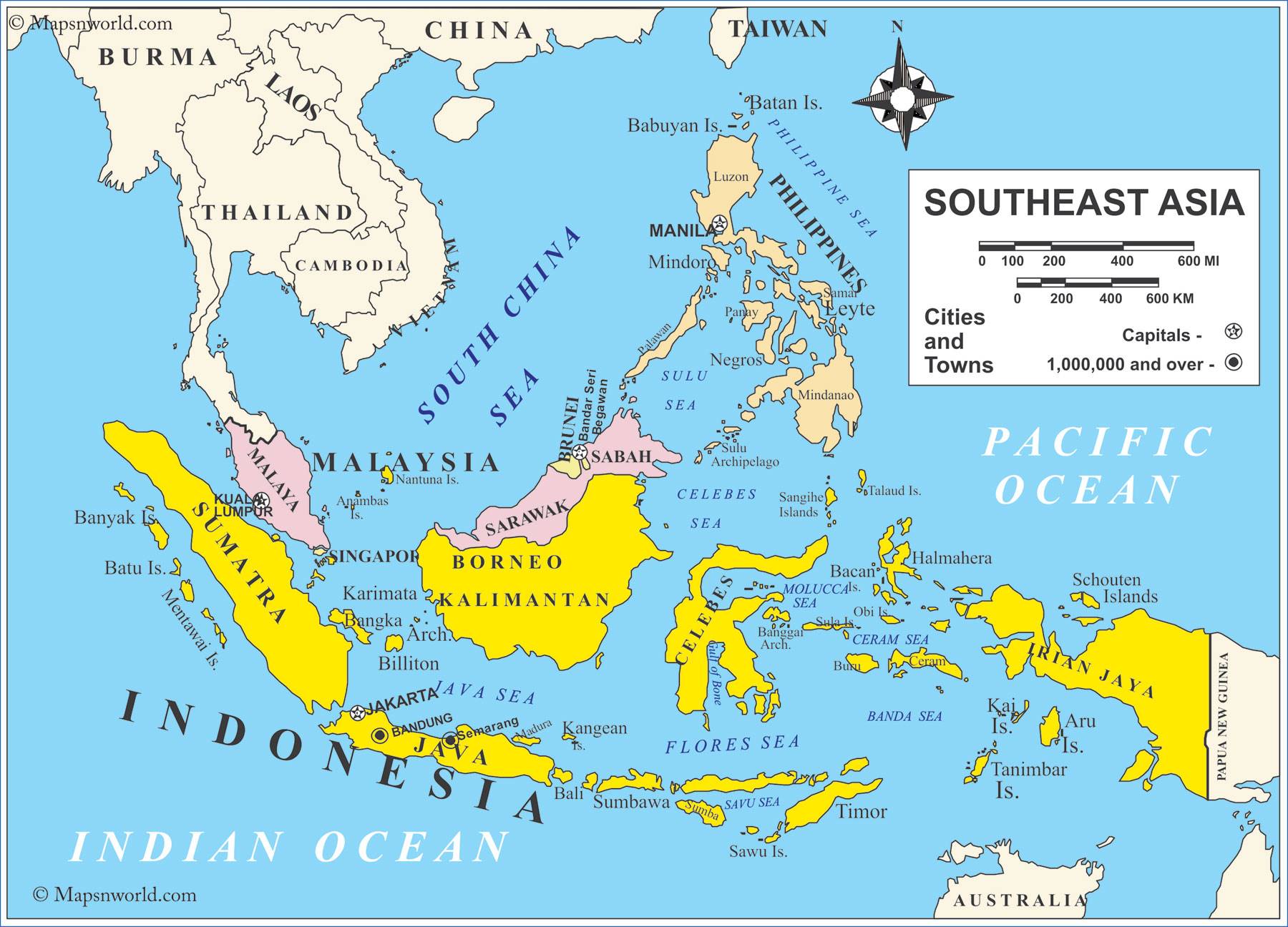 印尼雅加达地图位置图片
