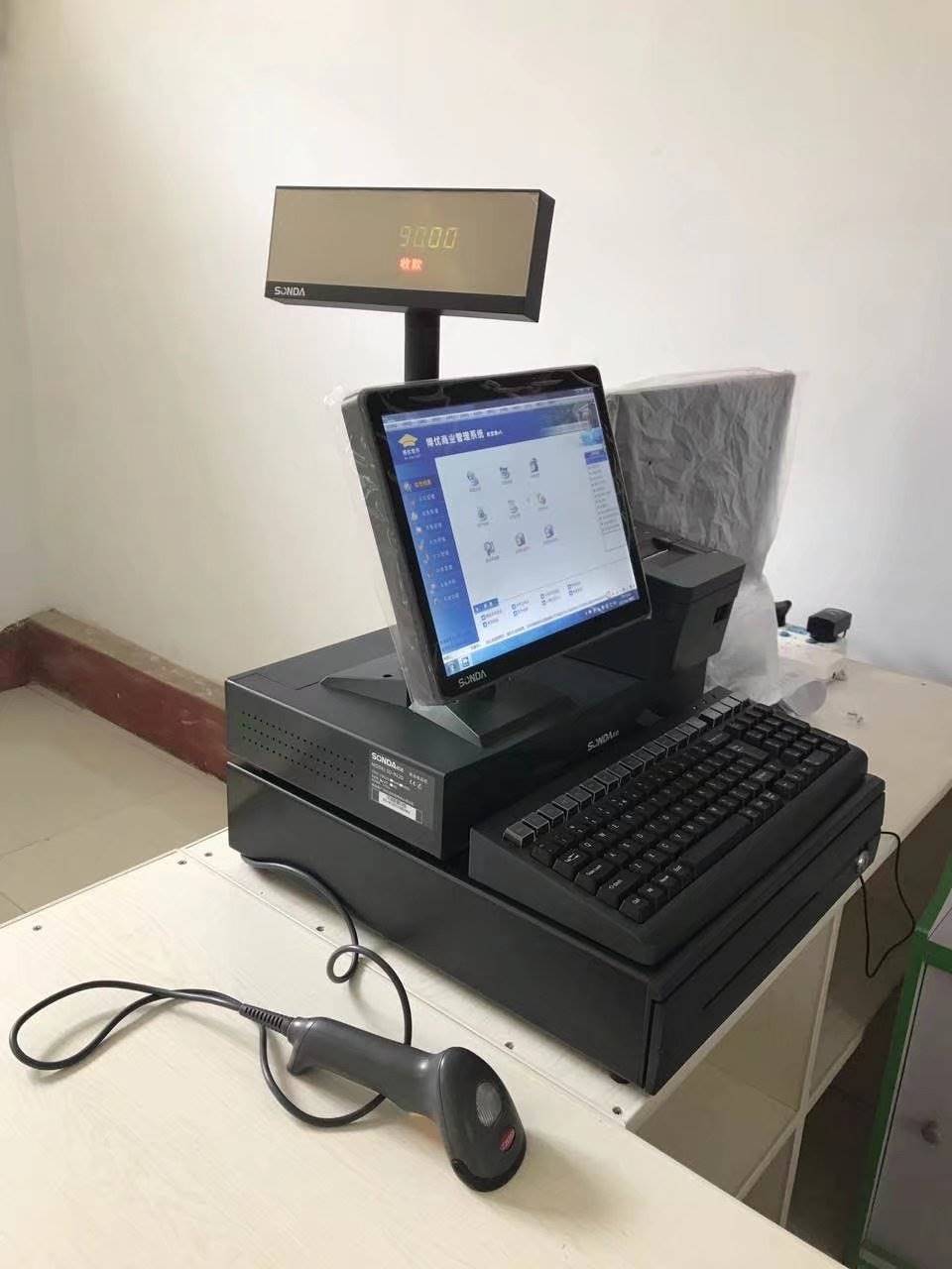潍坊松达912p超市收款机