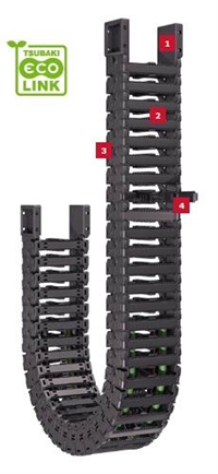 椿本拖链tsubaki椿本电缆拖链TKR系列现货选型报价中国办事处