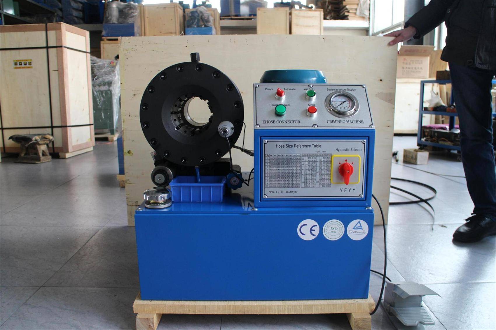 山东海达通液压油管缩管机设备