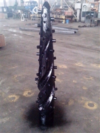 钢厂专用狼牙棒螺旋式扩孔钻头，直径为240-380mm均可定制