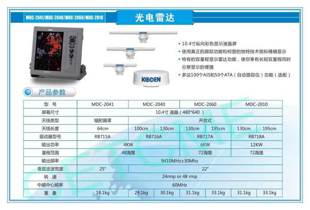 koden船用雷达说明书图片