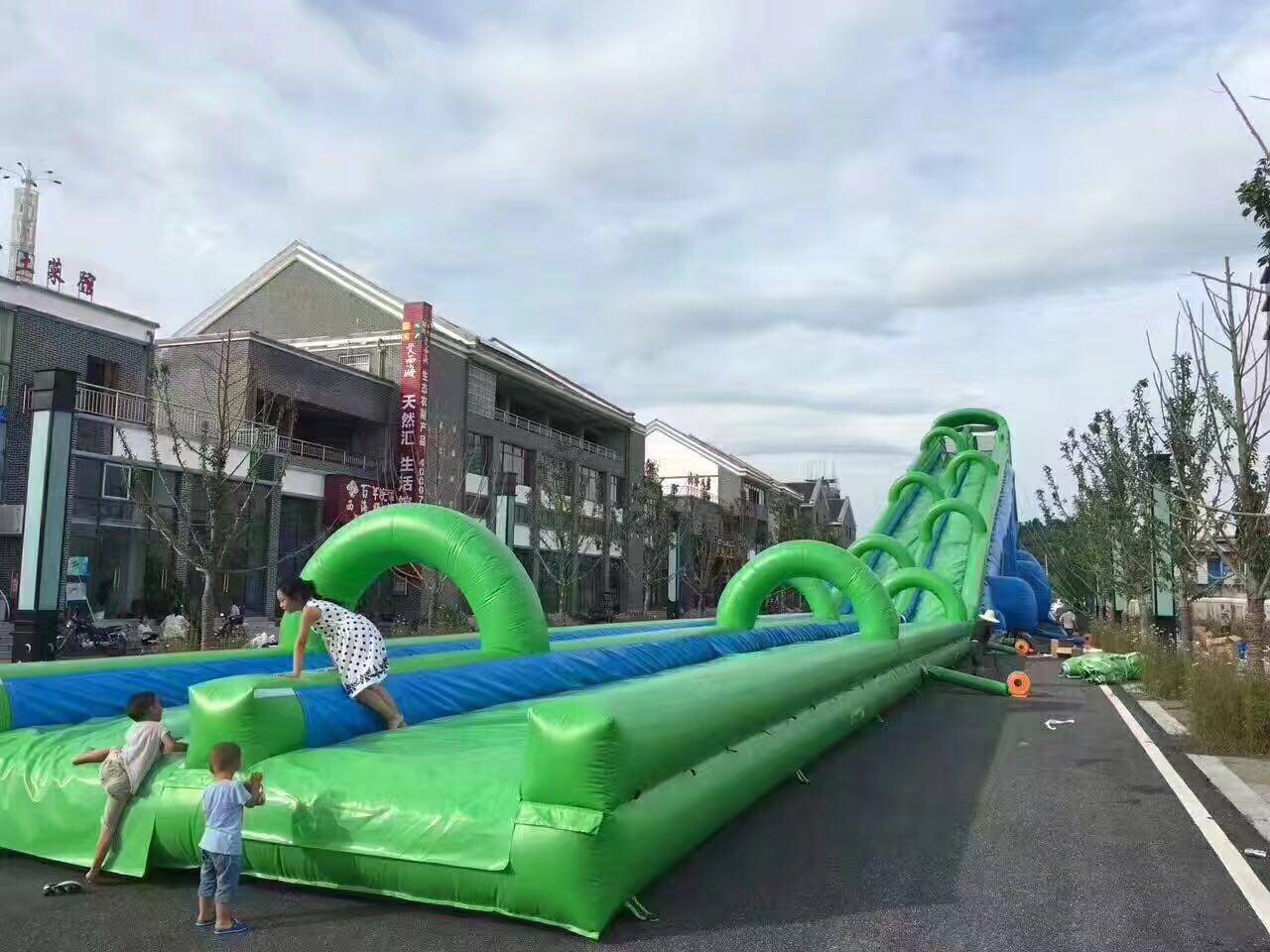 武汉城市滑道出租气模厂家制作城市滑道租赁