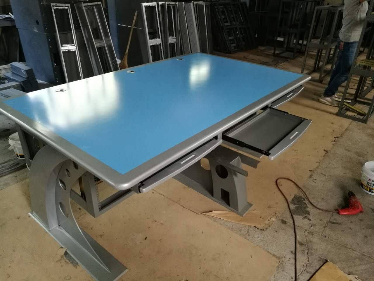 昱阳gx导播桌 导播室工作台非编桌 导播台非编操作台厂家直销