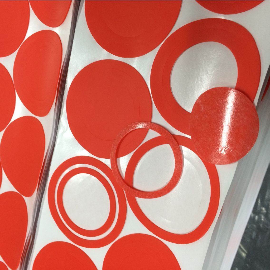 彩色防滑垫圈硅胶密封圈支架底座脚垫背胶硅胶脚垫