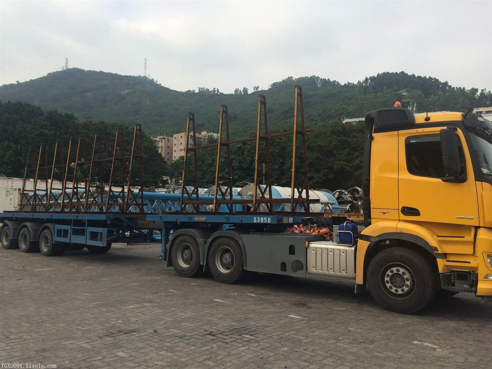 香港到北京物流中港气垫车运输平板车矮排车拖车