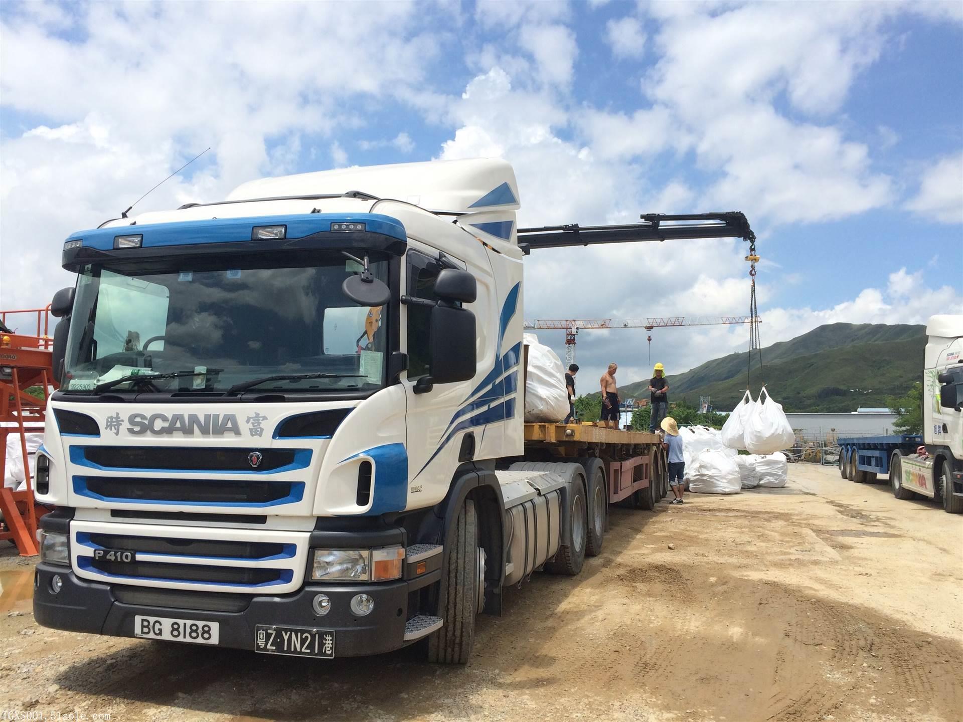 东莞到香港物流中港矮排车气垫车平板车吊机车拖车吨车