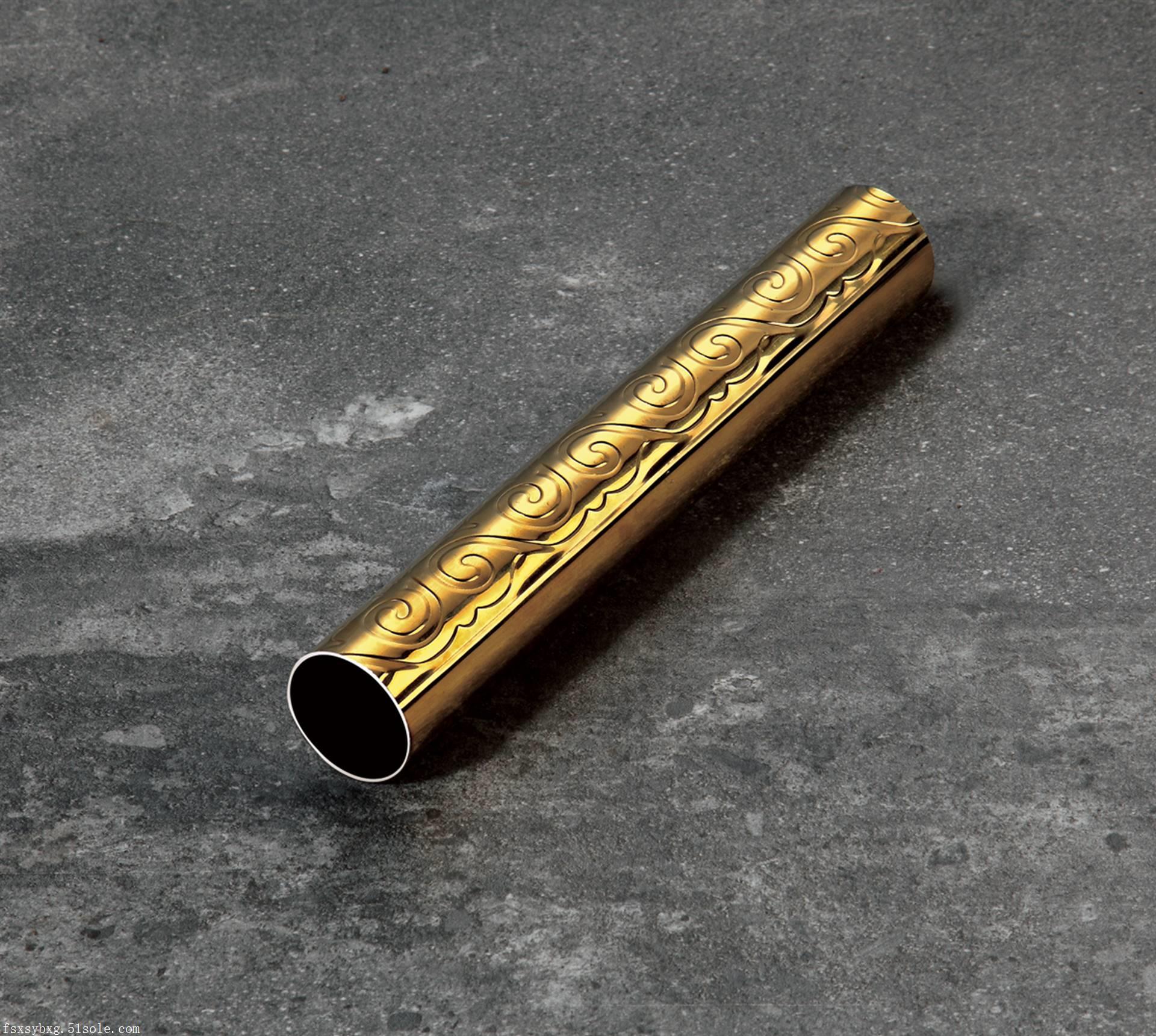 佛山厂家供应不锈钢花纹管祥云回形花纹不锈钢管