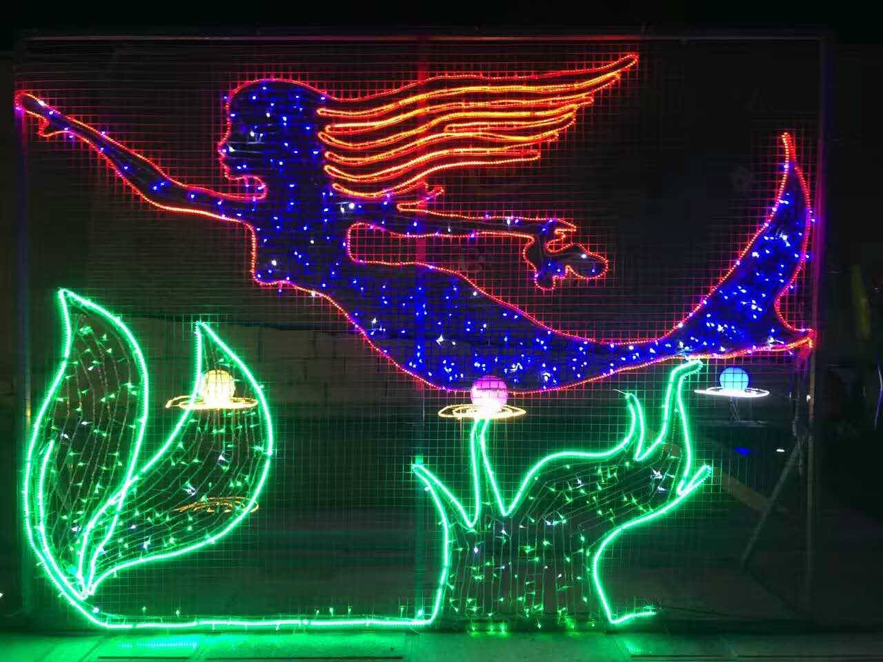 德州灯会公司 吉光片裘 吉光片羽主题更灯光展布置