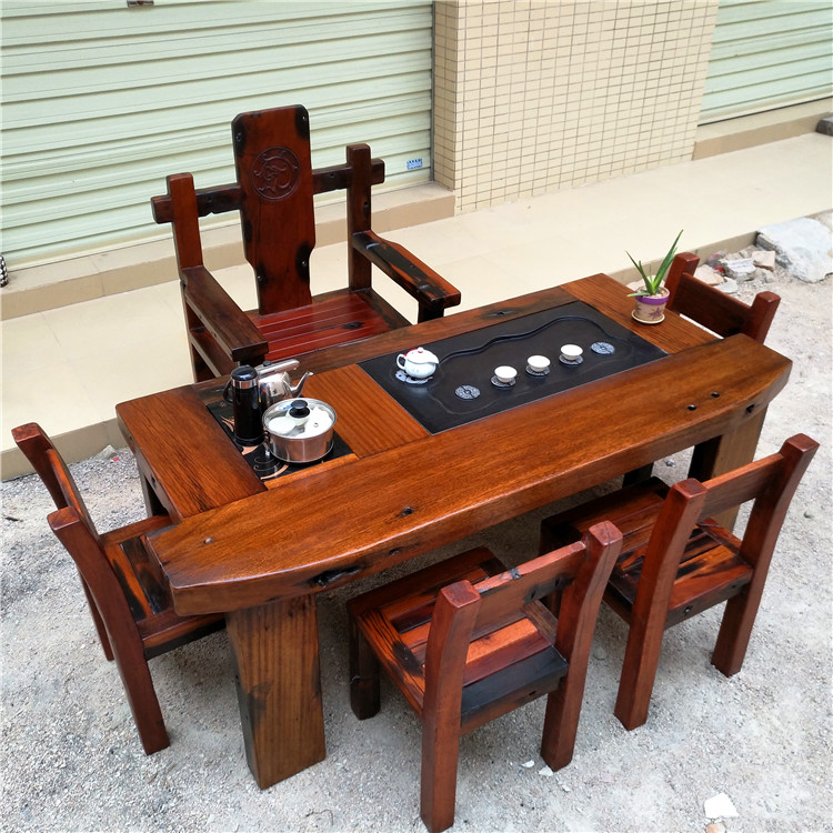 老船长品牌家具,防腐木家具,厂家直销,古/老船木茶桌茶台茶几