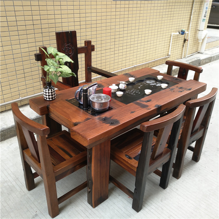 老船长品牌家具,防腐木家具,厂家直销,古/老船木茶桌茶台茶几