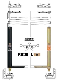 日本NEWSTAR中心吊HC-35T自动回归铰链合页门轴承重650KG