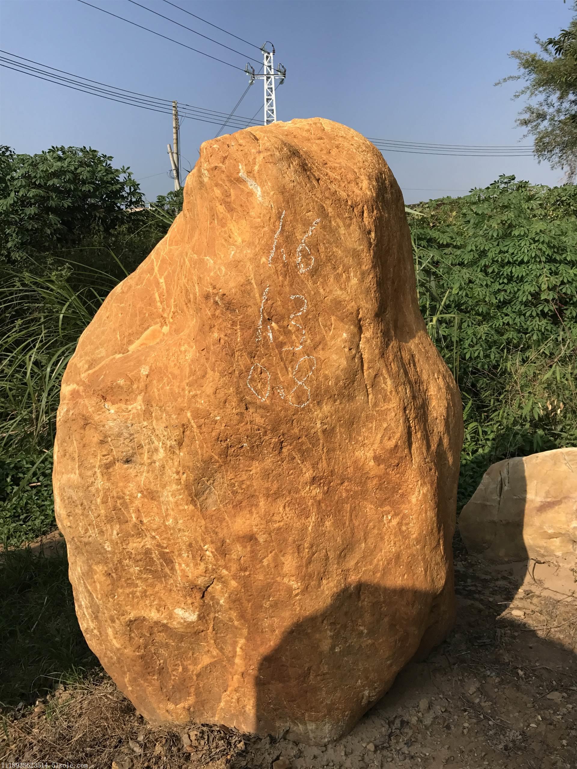 白城园林景观石 白城优质天然黄蜡石价格采购/加工