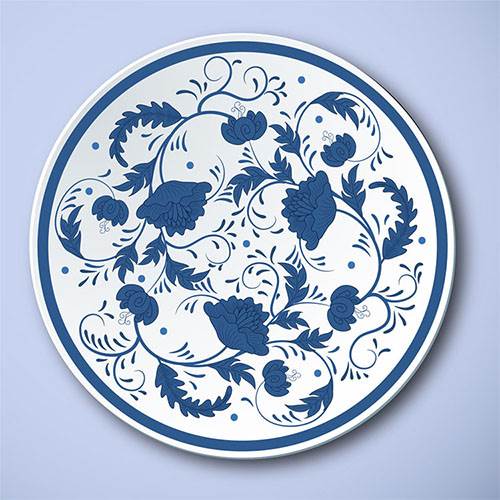 陶瓷贴花,是用粘贴法将花纸上的彩色图案移至陶瓷坯体或釉面.