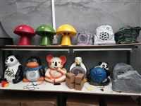 无线调频草坪音箱 户外防水仿真音箱