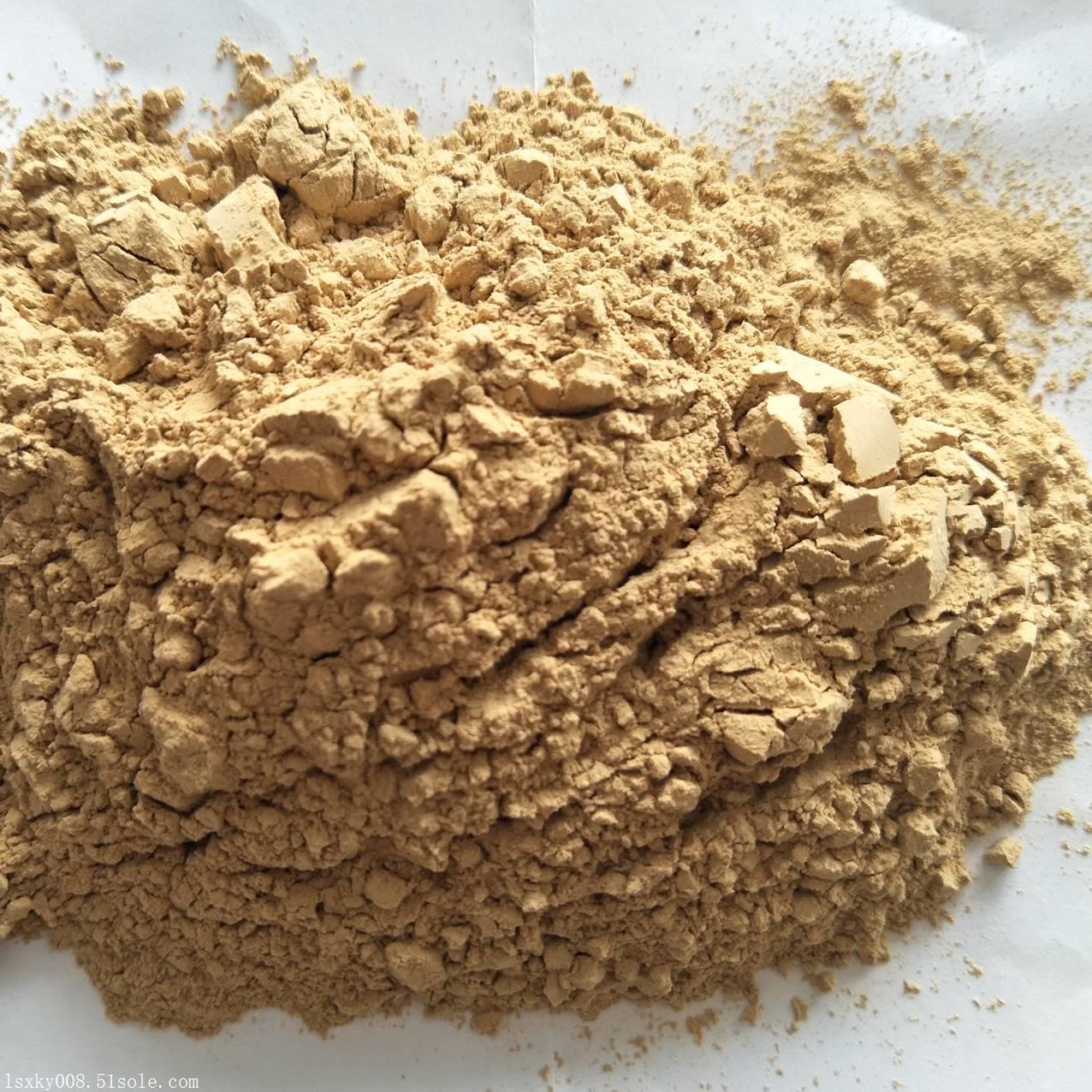 铸造专用 钻井泥浆专用黄色膨润土 钙基膨润土 蒙脱石粉