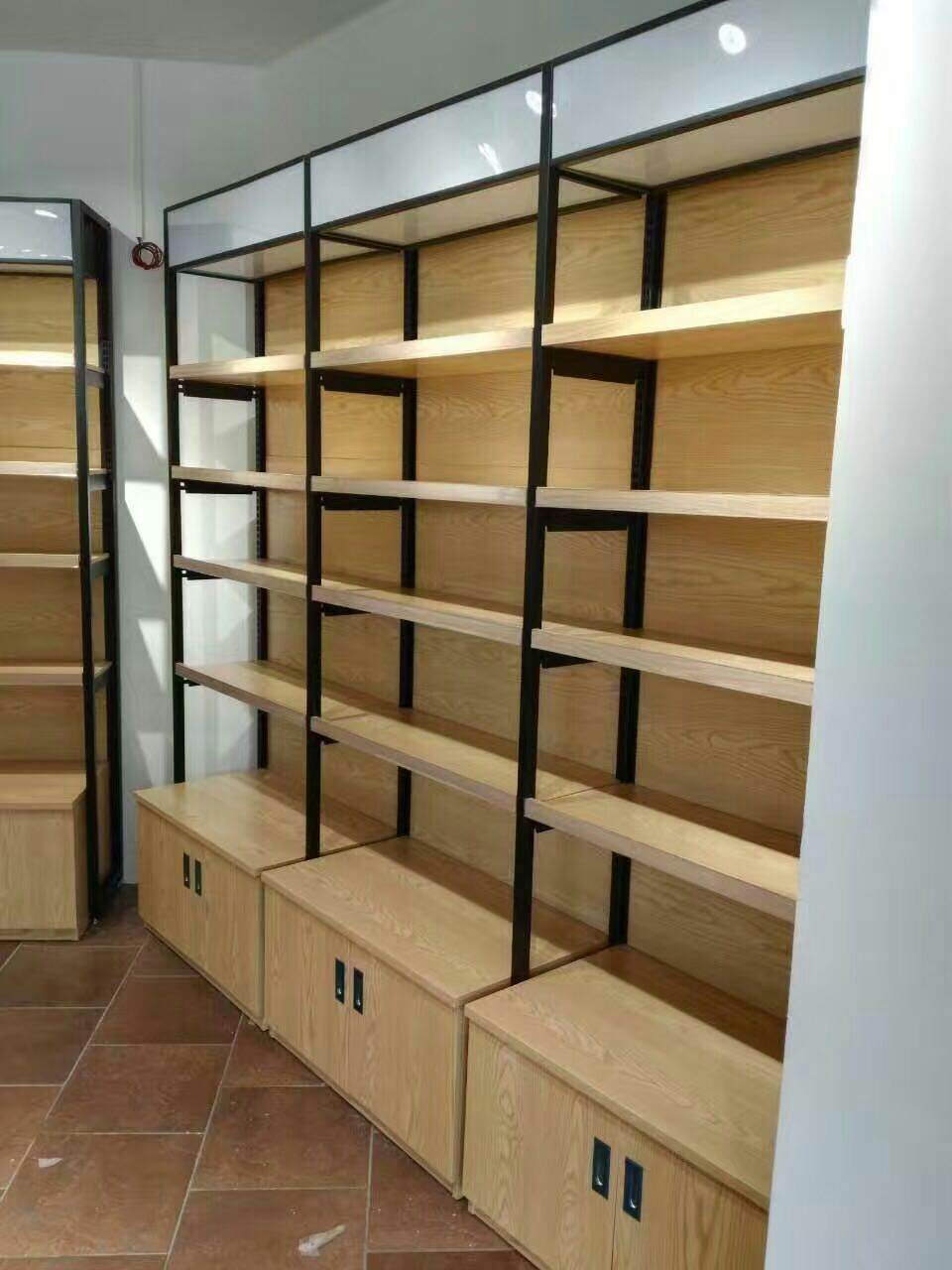 惠州钢木结合超市架惠阳货架批发销售