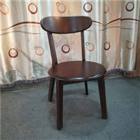 北欧简约餐厅椅实木橡木餐桌椅酒吧西餐厅路易斯餐椅定制批发