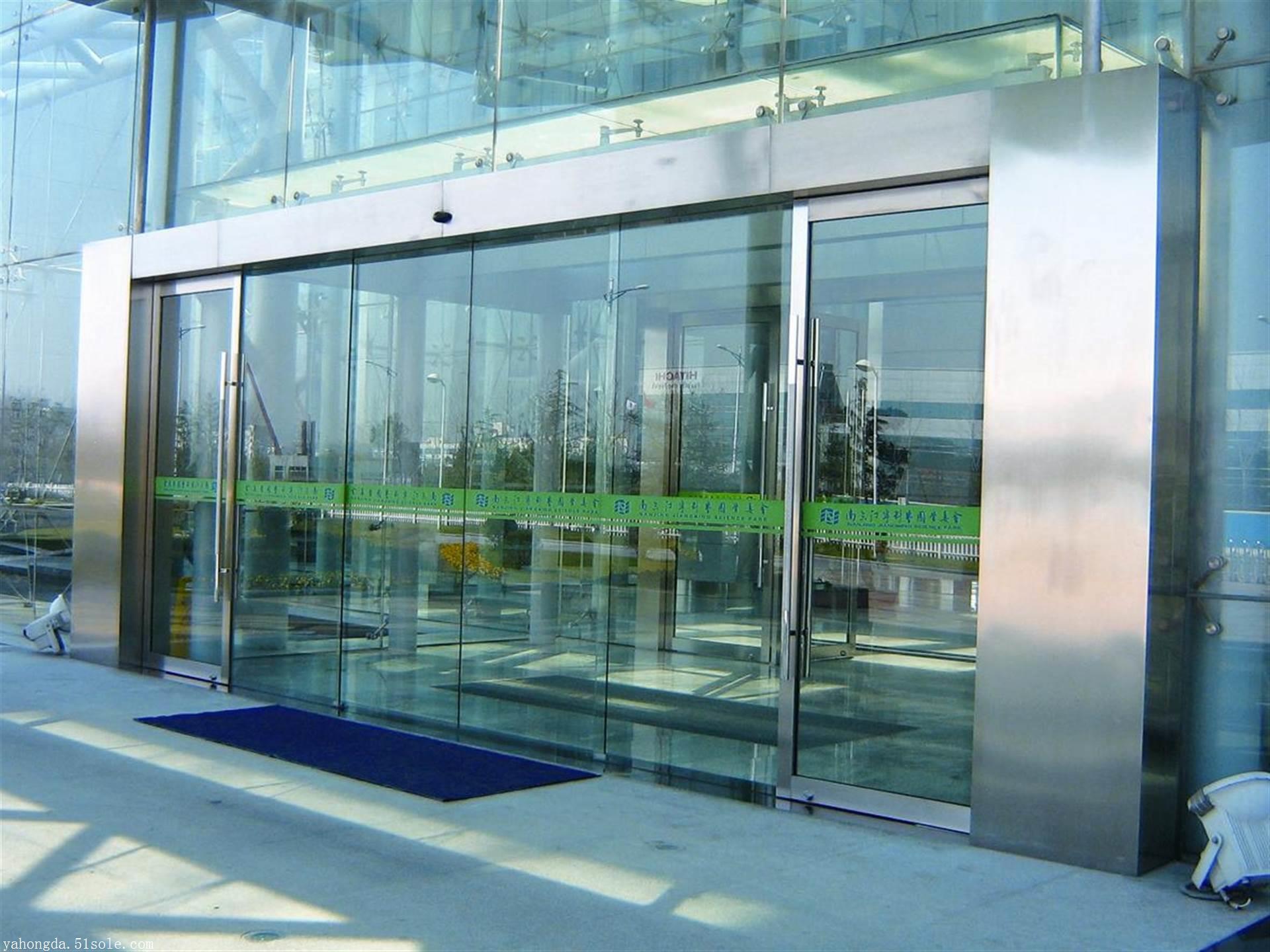 深圳地区量尺定做玻璃自动门地弹簧玻璃门免费安装运输