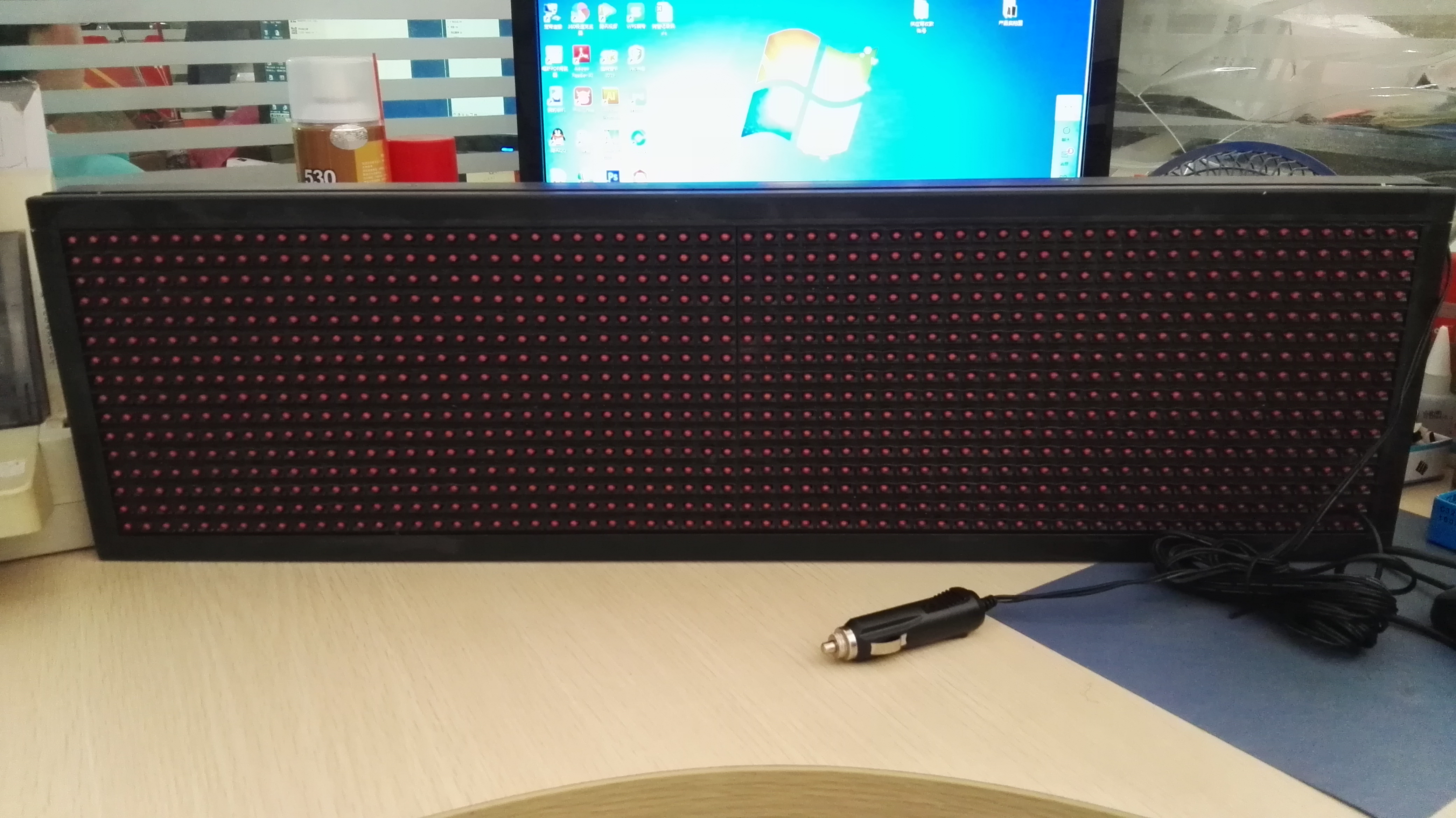 p10车载显示屏电子广告走字屏 - 电子批发网