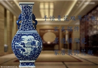 wy17042408青花陶瓷花瓶 景德镇花瓶生产厂家