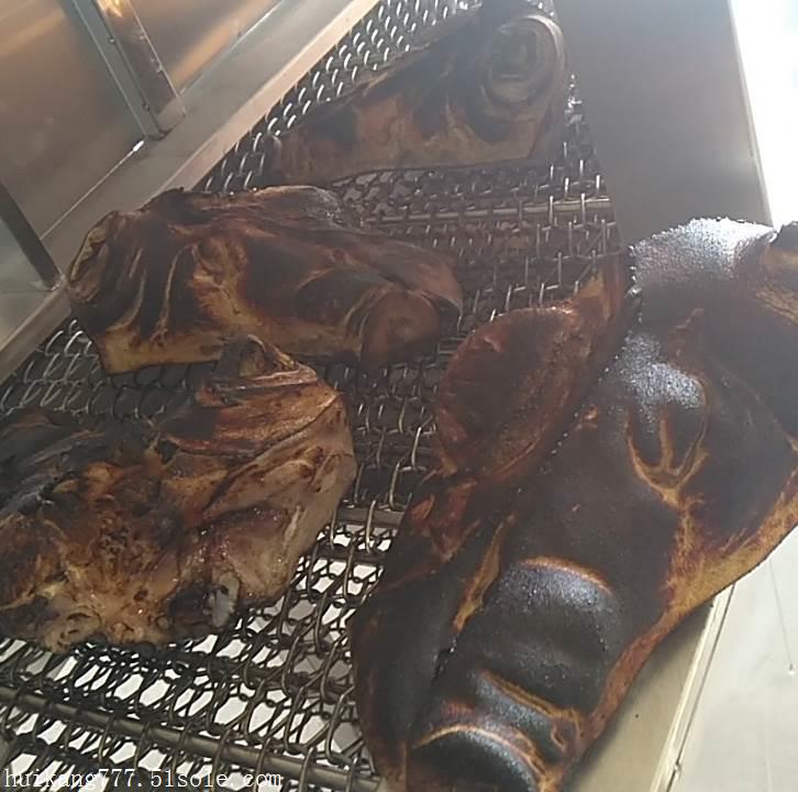 【临沂烧猪蹄毛机器 猪脑袋烧毛烤毛设备 五花肉烧烤