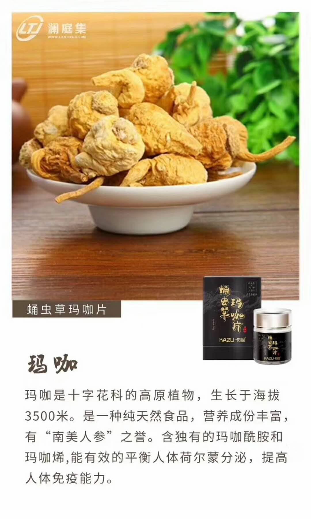 蛹虫草玛咖片出厂价图片