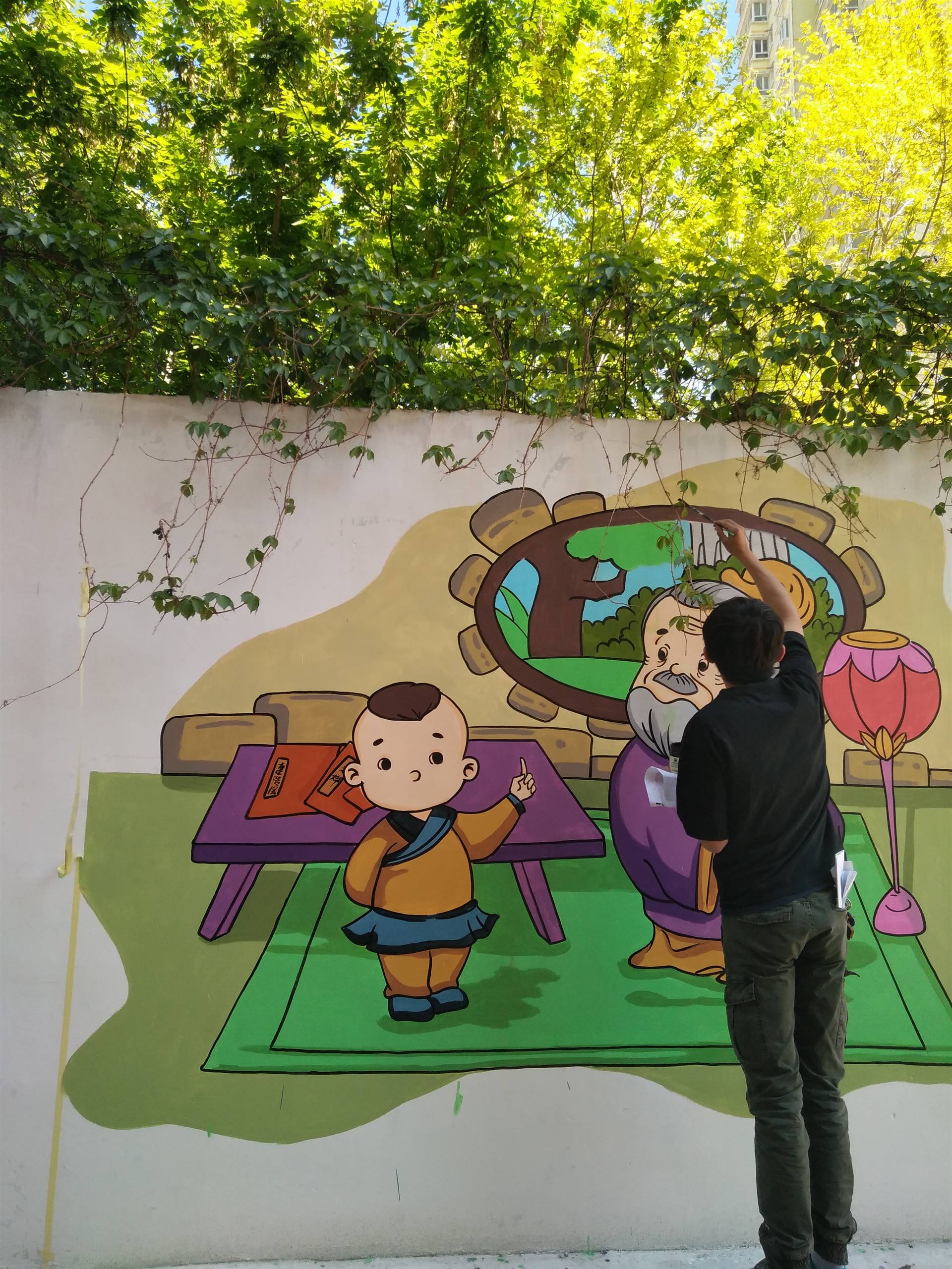 幼儿园围墙墙绘