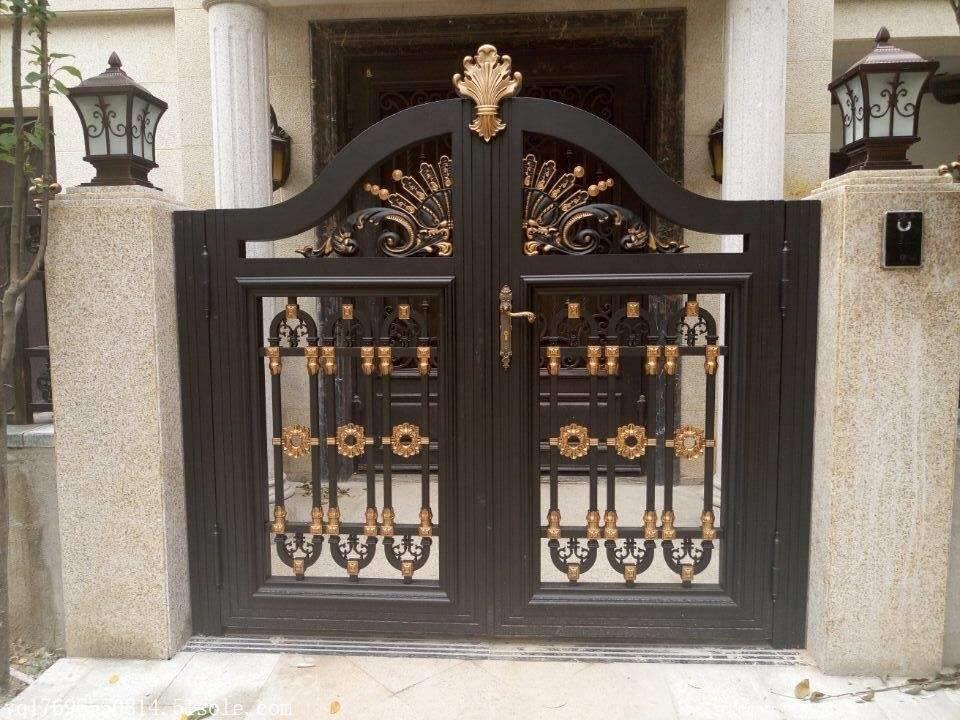 天津市定做铝艺大门 铝艺围栏安装 铝艺楼梯设计