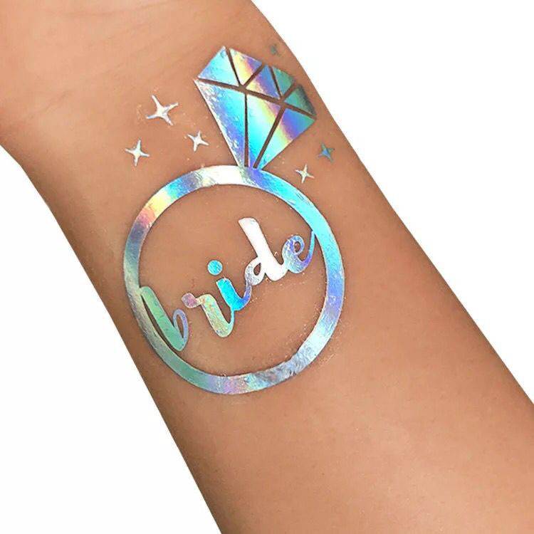 环保防水纹身贴 logo定制世界杯运动会脸贴烫金纹身贴纸