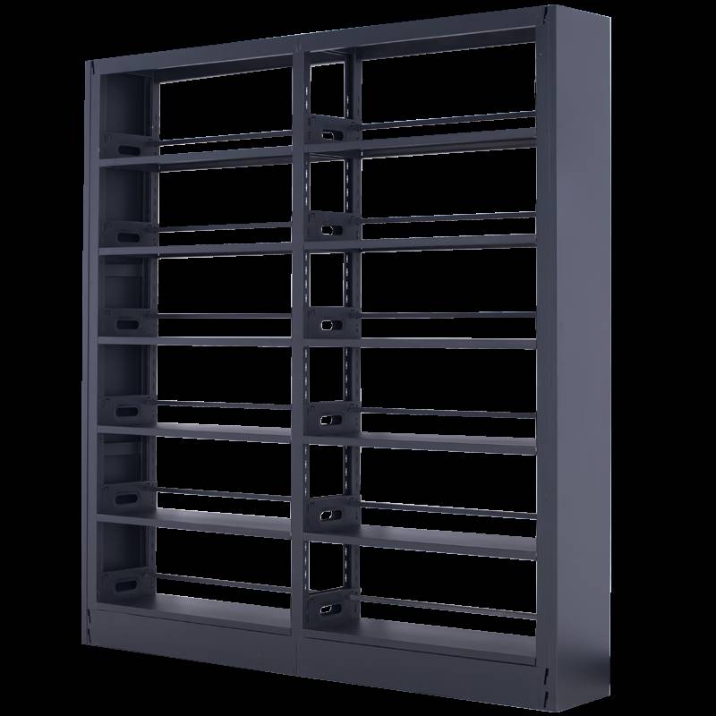 钢制书架学校图书馆书架书店铁皮架子双面单面阅览市货架书籍馆架