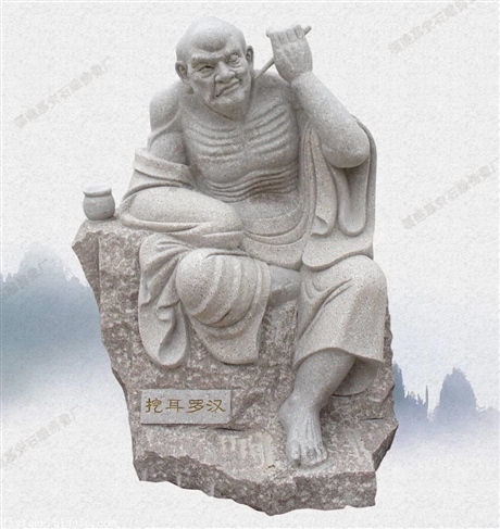 石雕佛像公司福建石雕18罗汉专