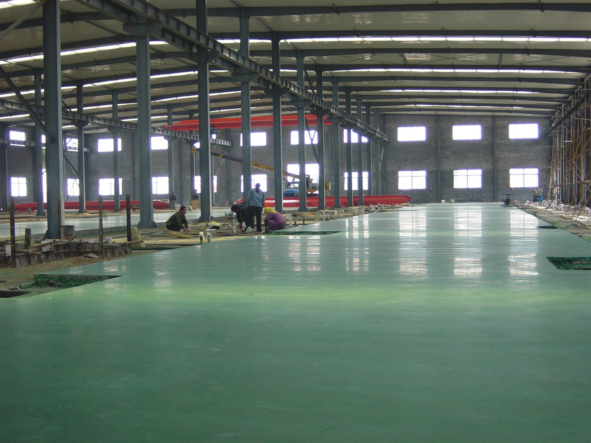 肇庆环氧耐磨地坪漆材料佛山绿色金刚砂地坪漆供应厂家