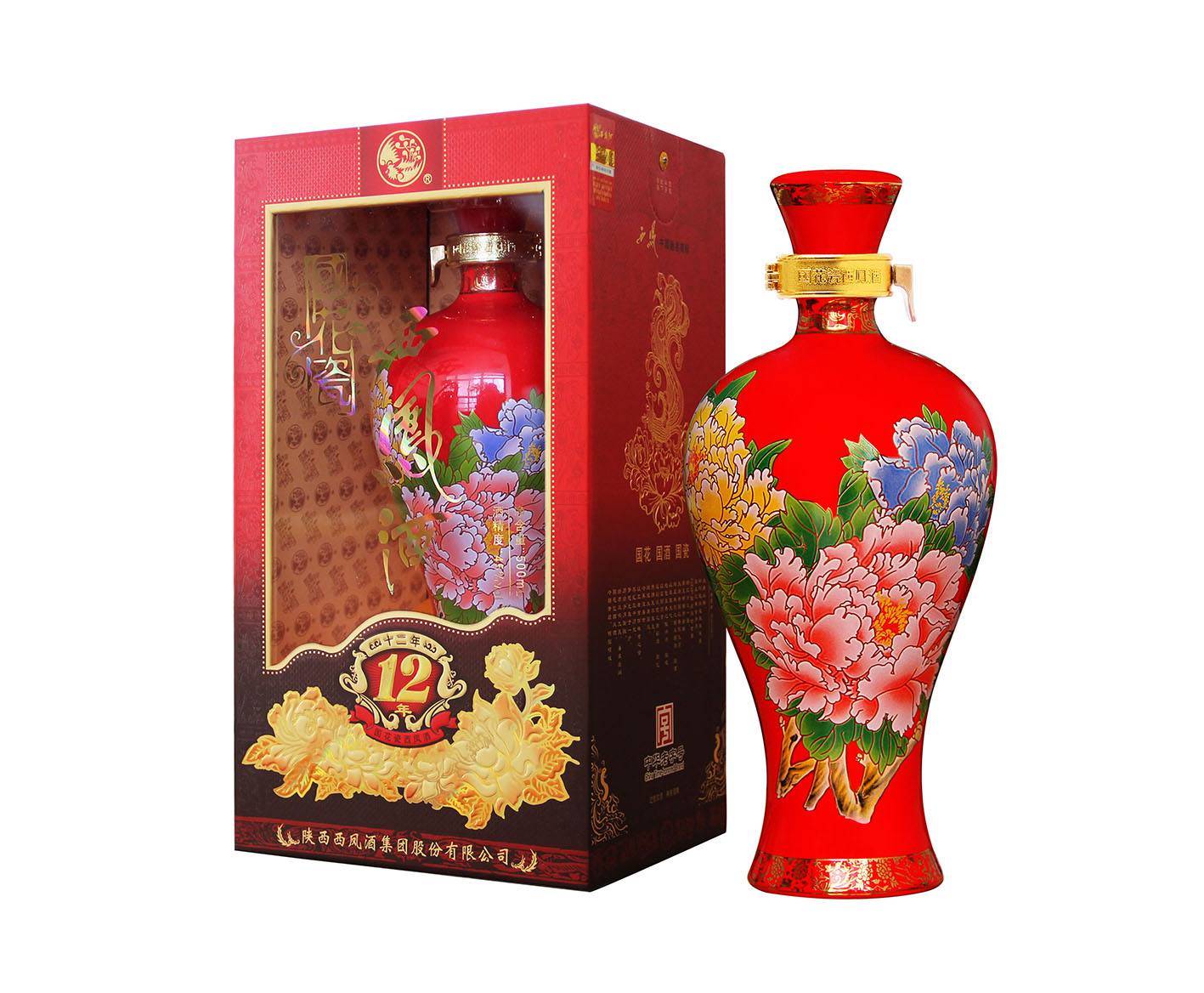国花瓷西凤酒12年 陕西西安西凤酒营销