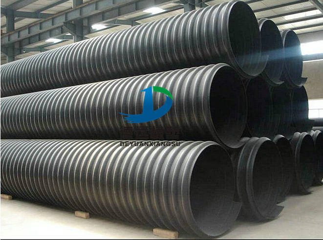 hdpe钢带增强缠绕管波纹管污水管1300 hdpe1300缠绕管价格