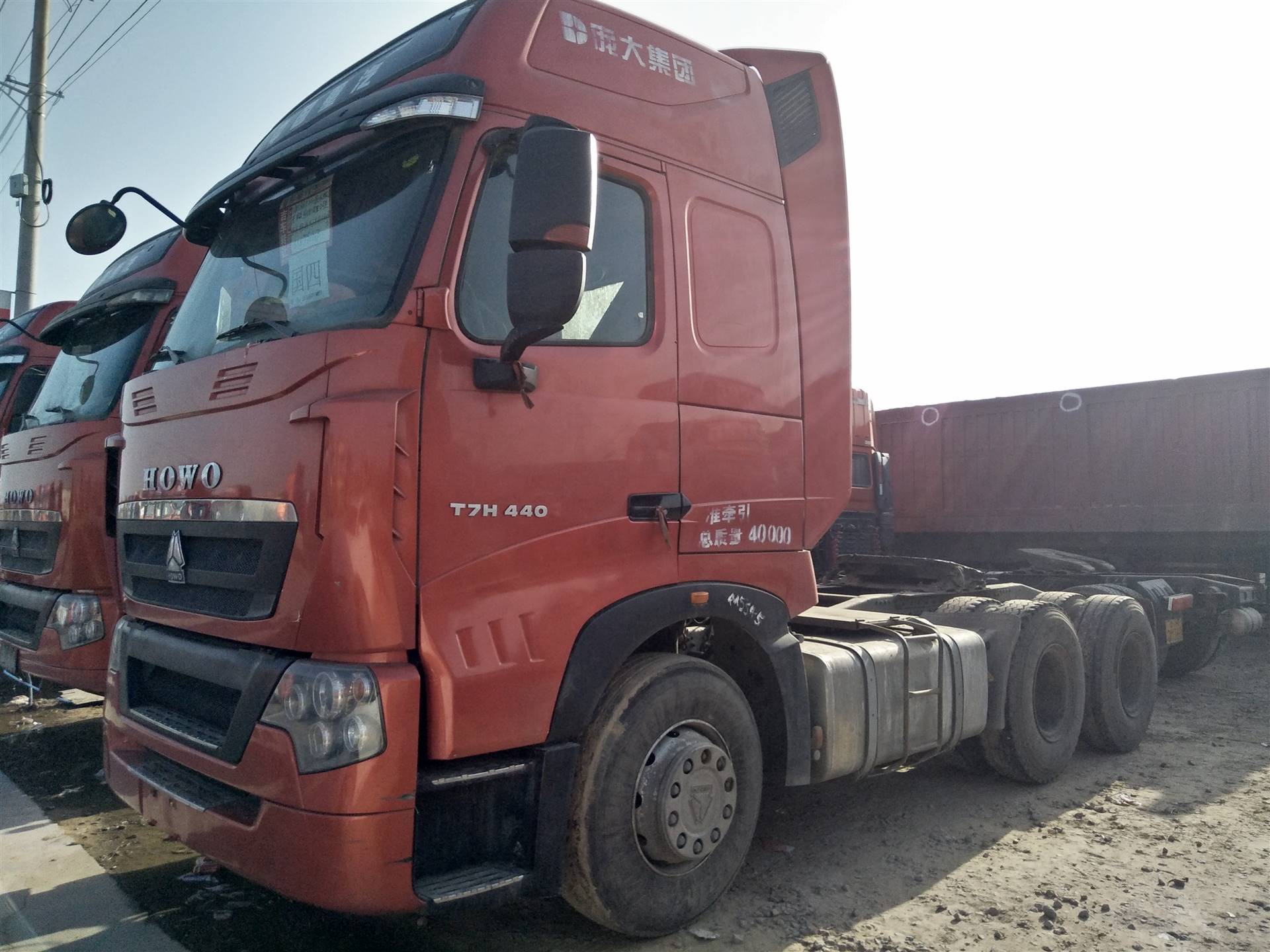 二手拖头解放j6二拖三半挂车,460马力国四