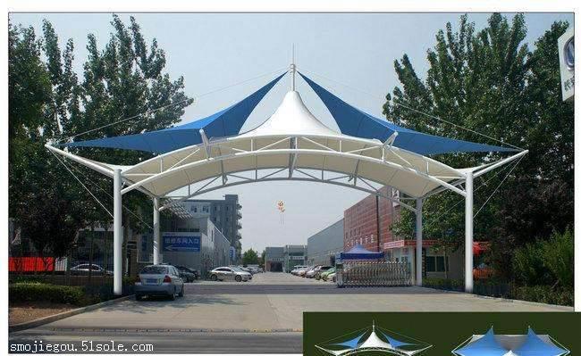 张拉膜价格多少钱 运城市车棚膜结构,充电桩雨蓬,雨蓬,雨棚膜结构