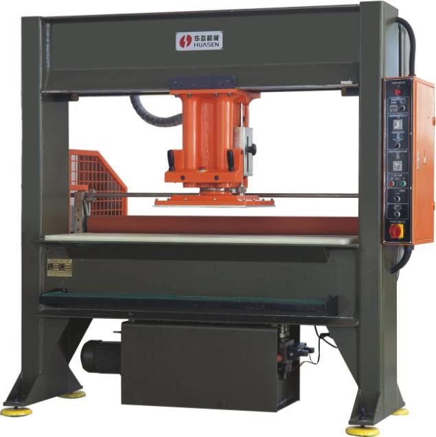 厂家直销手动移动头式裁断机下料机裁切机盐城市华森机械有限公司