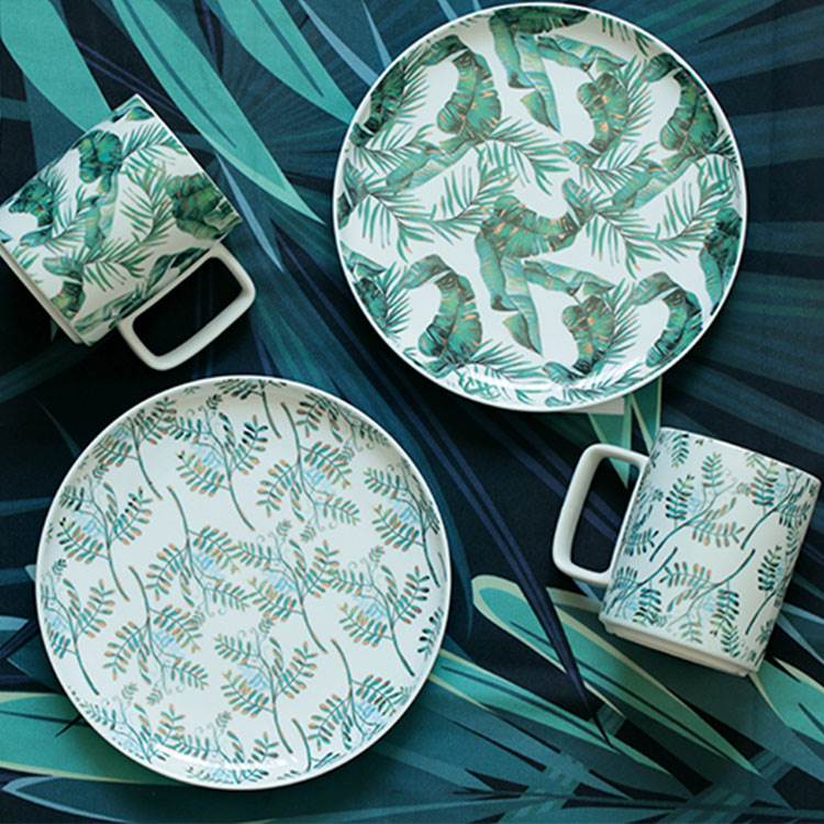 个性化陶瓷花纸水转印加工来图定制陶瓷盘低温水贴纸