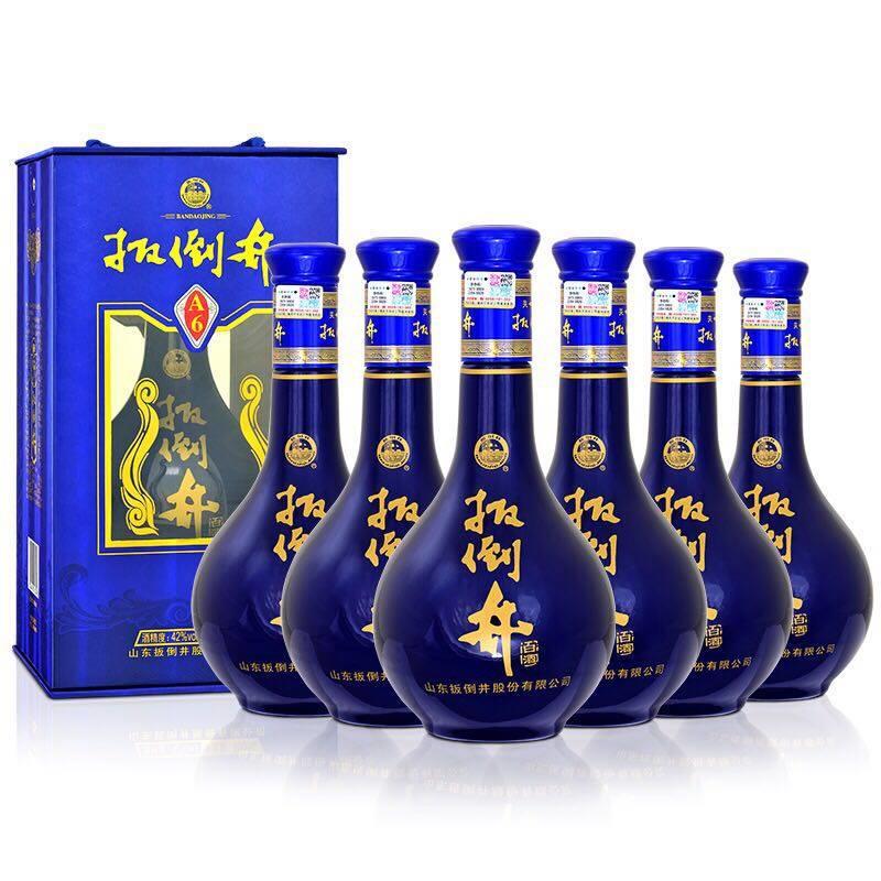 42度 扳倒井蓝a6-500ml*6 浓香白酒