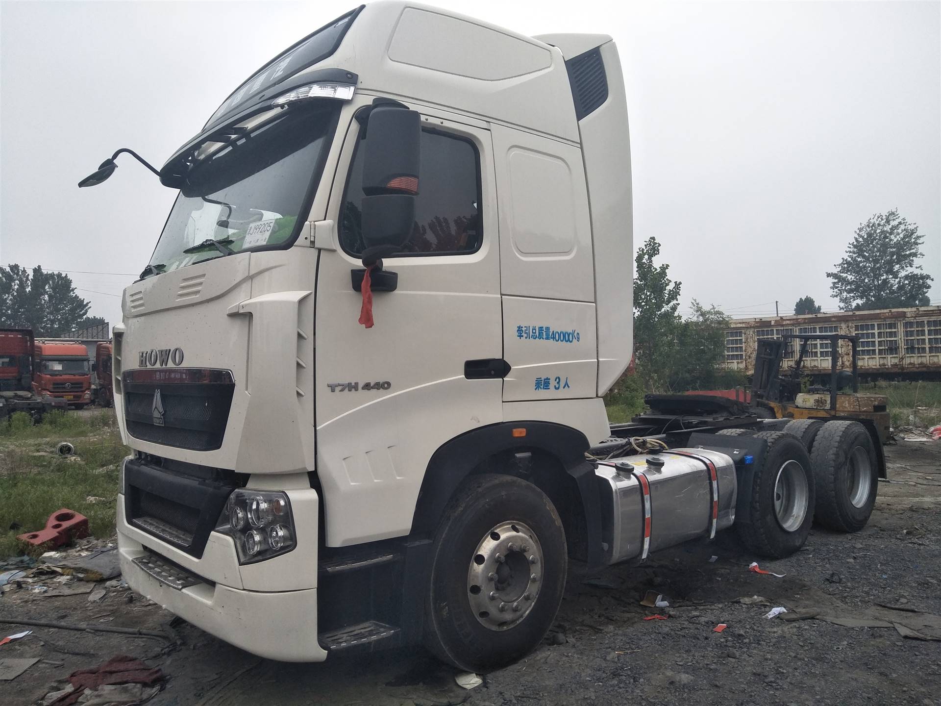 二手拖板车解放j6二拖三