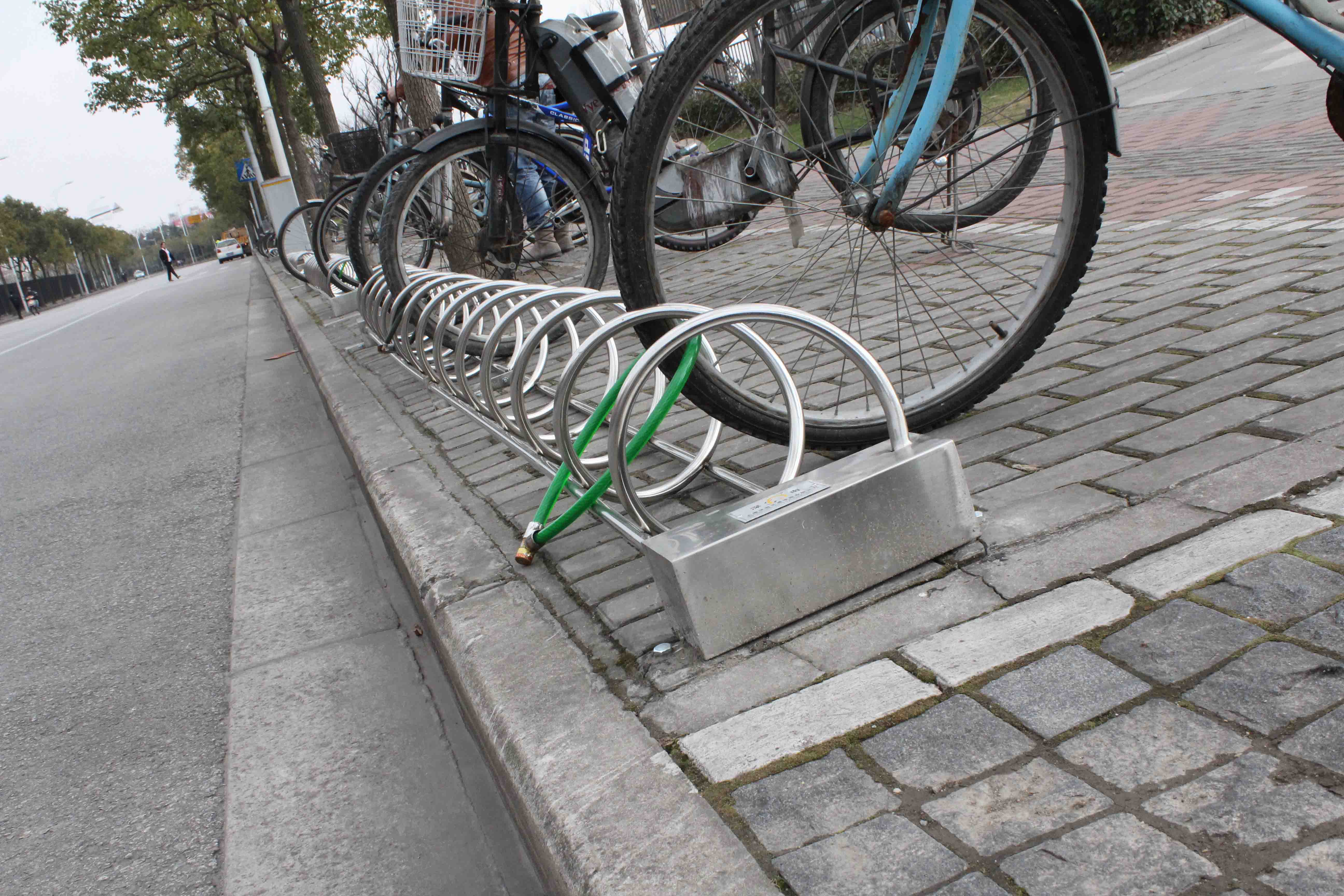 自行车停车架,单车停放架,不锈钢自行车停